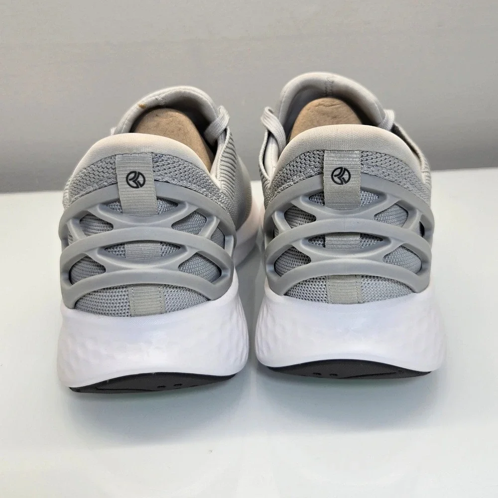 Kizik Athens Sneakers Mens 10 Womens 11.5 Wide Slate Grey Hands Free Step In NIB